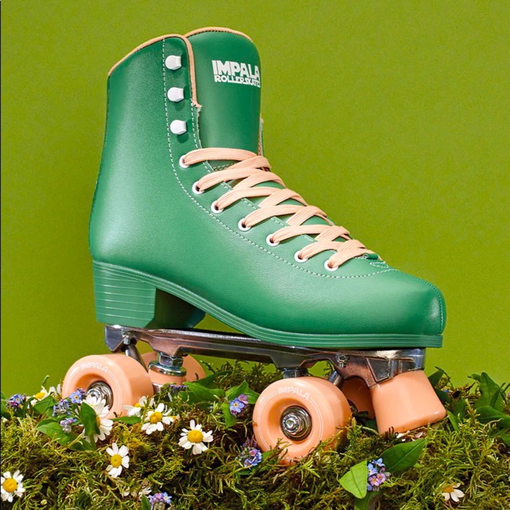 Impala Roller Skates - Green & Yellow - Brand New, Worn Once